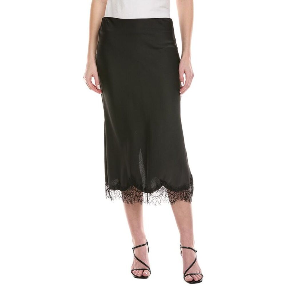 Avantlook Womens  Midi Skirt, Black